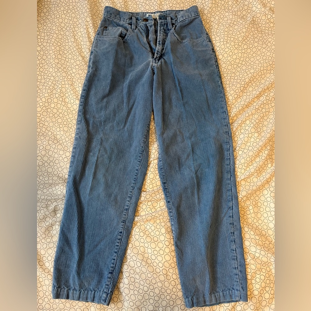 blue corduroy columbia mom jeans